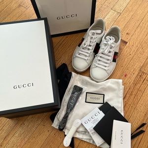 Gucci Ace Sneaker with Bee